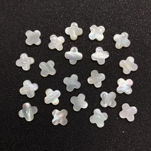 10pcs Natural White Shell Beads Leaf Charm Female Shell Loose Beads DIY Necklace Bracelet Handmade Jewelry Making Components
