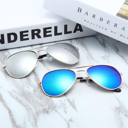 2018 New Fashion Children Sunglasses Boys Girls Kids Baby Child Sun Glasses Goggles UV400 mirror glasses Wholesale Price