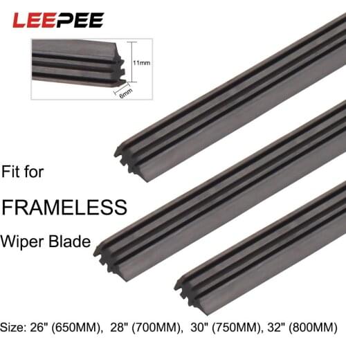 26"28"30"32" Car Wiper Blade Strip Vehicle Windshield Insert Natural Rubber Wiper Accessories Windshield Repairs 2Pcs/Set