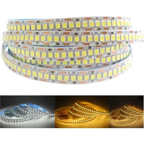5M 300 6001200 LED 2835 LED Strip Light Waterproof DC12V 24V Ribbon Tape High-quality Bright White/Warm White/Red/Green/Pink/RGB