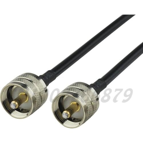 50cm RF UHF Plug male Straight to UHF Plug male Straight Pigtail Jumper Cable RG58