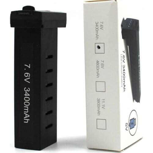 7.6V 3400mAh Rechargeable Lithium Polymer Battery Drone Li-po Battery for SG908