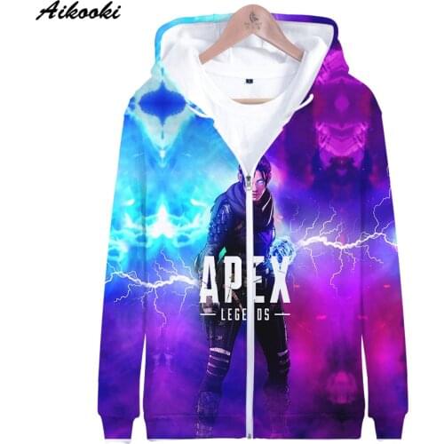 Aikooki 3D Apex Legends Fashion Game Zipper Hoodies Sweatshirt Men/women Hoodie Casual Harajuku 3DApex Legends Long Sleeve Tops