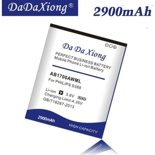 Da Da Xiong Original 2900mAh AB1700AWML Battery for PHILIPS S388 CTS388 Cell Phone Battery