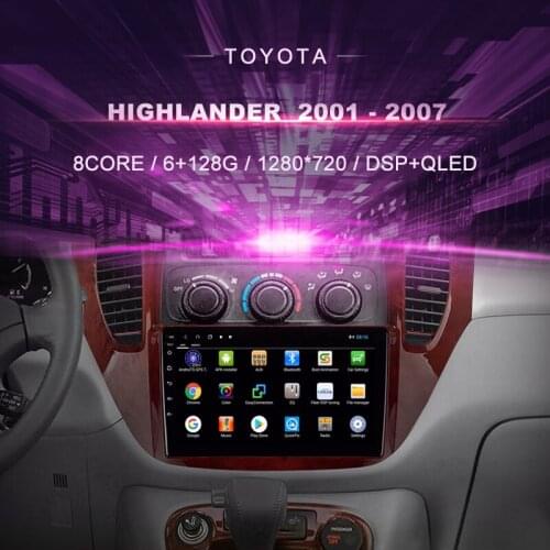 Android Car DVD For Toyota Highlander 2001 - 2007 Car Radio Multimedia Video Player Navigation GPS Android 10.0 Double DIn
