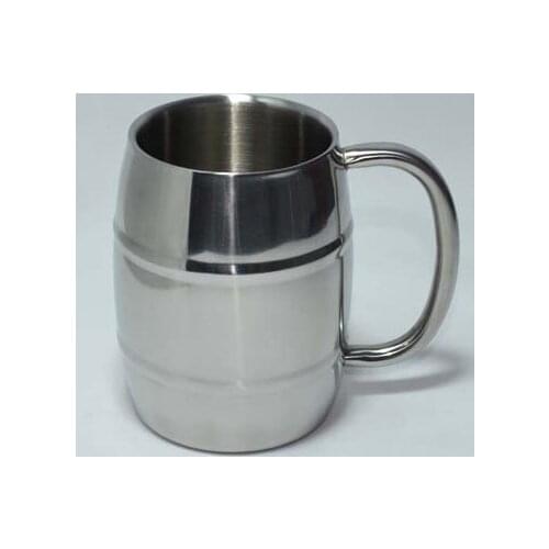 Free shiping 16oz/450ml Drinkware Thermos /Tankard new stainless steel double wall beer mug /coffee mug .can keep warm and cold