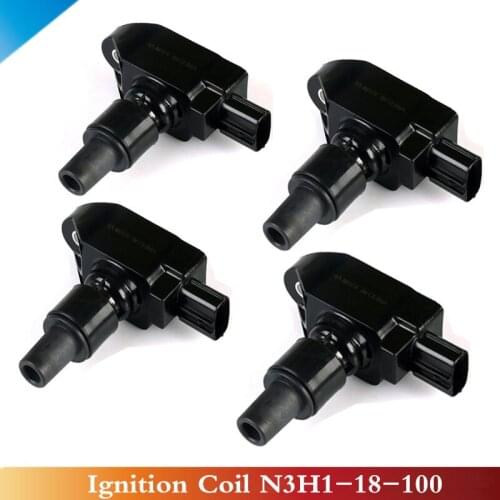 CAPQX 4PCS Ignition Coil Pack N3H1-18-100 N3H118100B9U For MAZDA RX7 1989-1991 RX8 2003-2012