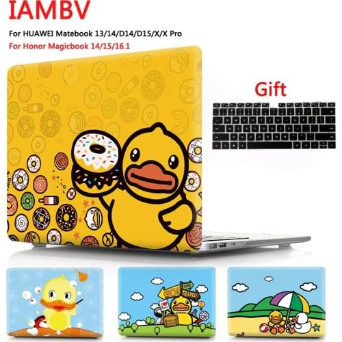 Duck color printing Case For huawei Matebook Mate 13 14 Mate book X pro ,Cases for Mate book D14 D15 X 2020 MagicBook14 15 16.1