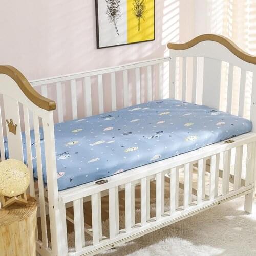 Baby Bed Mattress Covers Cotton Baby Crib Fitted Sheets Soft Printed Newborn Infant Bedding Set Kids Mini Cot Sheet 100x58cm