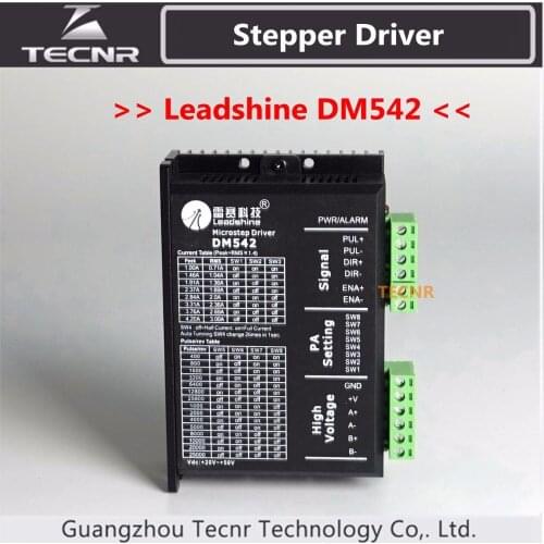 Leadshine DM542 stepper motor driver for 57MM motor 24-50 VDC output 1.0A to 4.2A