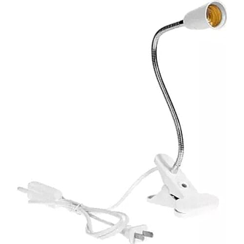 E27 Led Plant Grow Light Flexible Led Grow Lamp Clip E27 Holder EU US Plug For Led Grow Light Plant Flower Grow Desk Lamp Holder