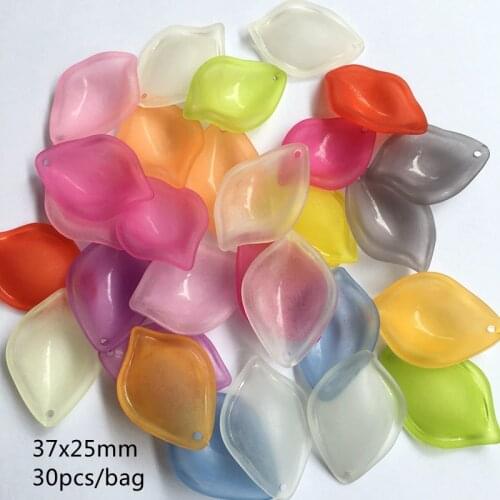 ABS Imitation Pearl flowers DIY Craft Beads leaf blade Saussurea involucrata For Jewelry Making Needlework Accessory Meideheng