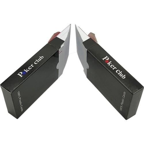 JP160 Factory Direct Supply New PVC 032mm Poker Club 100% Plastic Playing Cards