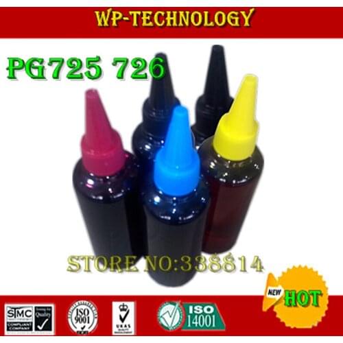 Dye ink,Suit for PGI725 CLI726,Suit for Canon IP4870 IX6560 MG5170 MG5270 MX886 ,Specialized High quality Ink, 5 Color
