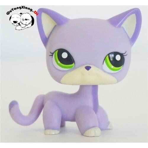 CWM065 Pet Shop Animal Lavender Cat doll action Figure kitten
