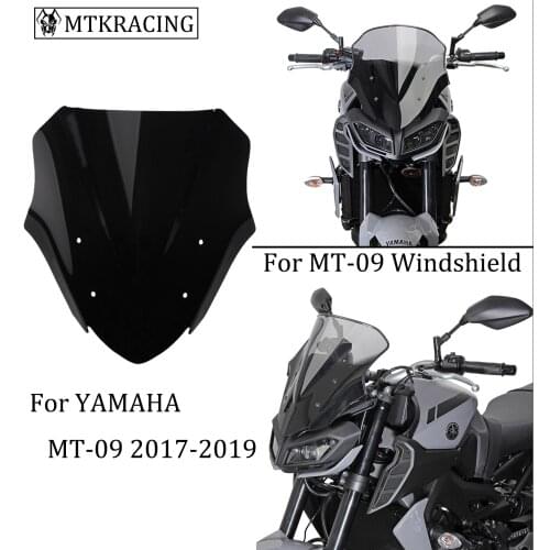 MTKRACING FOR YAMAHA MT-09 MT09 Motorcycle Front Screen windshield Fairing windshield 2017-2018