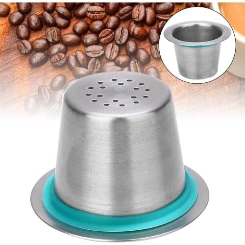 Metal Refillable Coffee Capsule 1.48'' Coffee Capsule Filter Strainer Good Filtration For Coffee Machine Home Office DIY Coffee