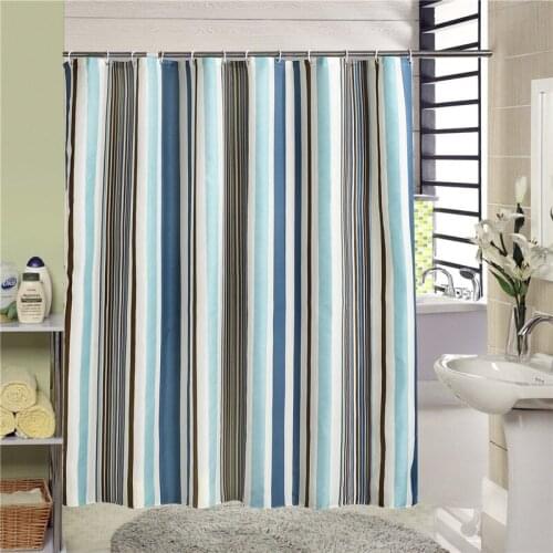 Fashion Stripes Thickened Heigh Quality Polyester Shower Curtain Bathroom Bath Curtains Easy Clean Waterproof 200cm*200cm