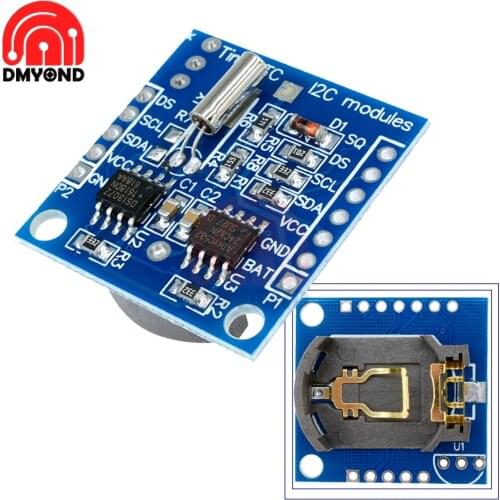 DS1307 Module New Tiny I2C RTC DS1307 AT24C32 Memory Real Time Clock Module For 51 AVR ARM PIC Wholesale Board Without Battery