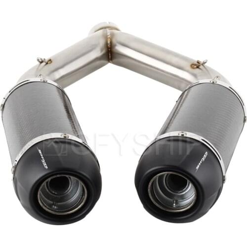 Motorcycle For Aprilia SHIVER 900 2017 2018 2019 2020 SHIVER 900 SL900 Escape Slip-on Exhaust Muffler With Mid Link Pipe System