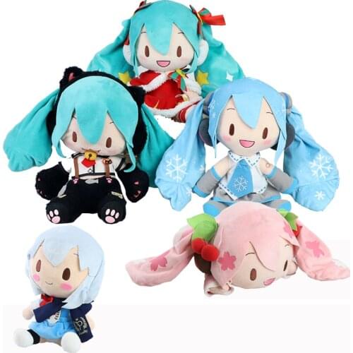 Stuffed Toy Hatsune Japan Anime Kawaii Anime Plush Plushie Miku Soft Pillow Kids Toys for Girls Adult Gift Lovely Dolls 27Cm