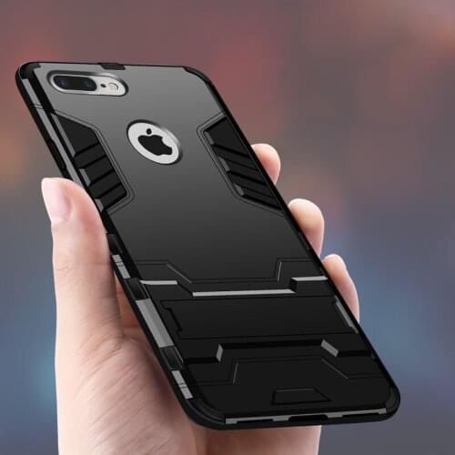 Luxury 3D Cool Armor Case For iPhone 8 7 6 6S Plus 5 5s SE Hybrid Shockproof Rugged Case For iPhone Case X XS MAX XR Stand Cover
