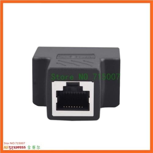 1 To 2 Ways RJ45 LAN Ethernet Network Cable Female Splitter Connector Adapter For Laptop Docking Stations