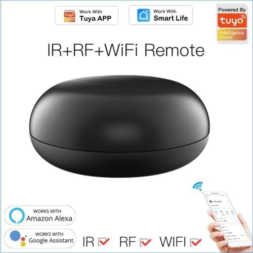 Tuya WiFi RF+IR Smart Remote Controller Tuya/Smart Life App Remote Control Support Alexa Google Home For TV Air Conditioning