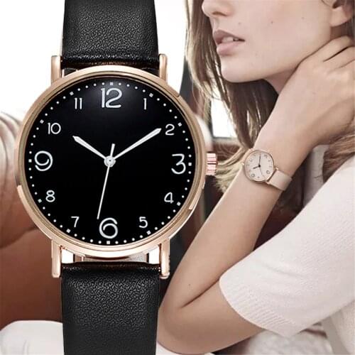 Women Wristwatches Relogio Feminino Ladies Korean Rhinestone Rose Gold Quartz Ladies Watch Female Belt Watch Montre Femme A3