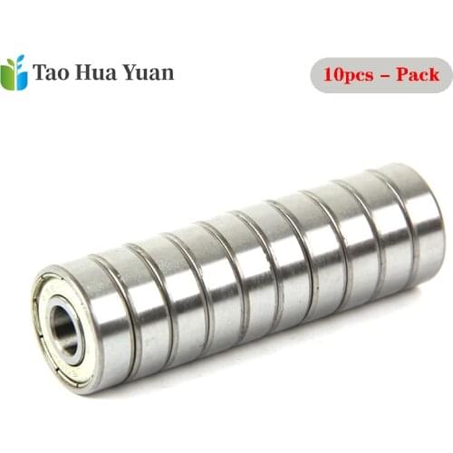 10pcs/Set Double Shielded Miniature High-carbon Steel Single Row 608ZZ ABEC-7 Deep Groove Ball Bearing 8*22*7 8x22x7 MM 608 ZZ A