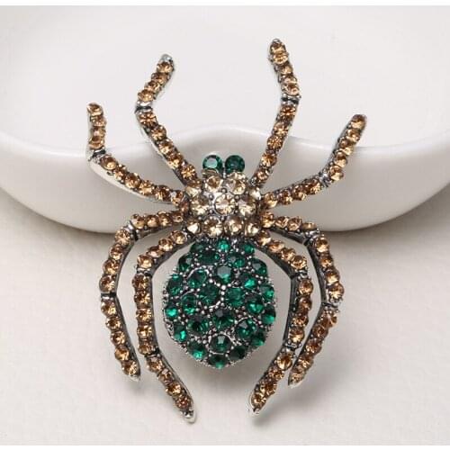 2019 New fashion brooch Personality spider shape Diamond Brooch jewelry Clothing accessories Boutonniere Send a friend gift