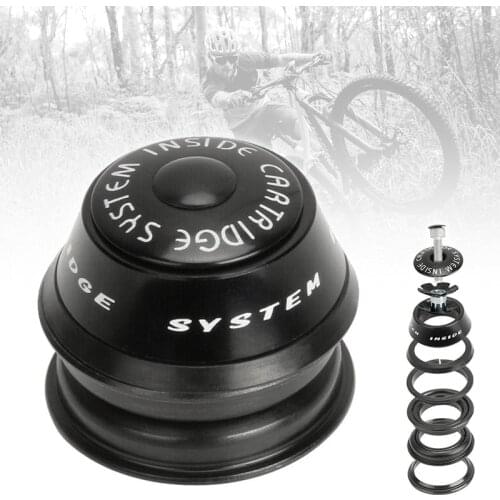44mm MTB Bike Headset Bowl 1-1/8" Sealed Bearing Bicycle Straight Front Fork Parts Threadless Tapered Bike Spacer Ring Cover