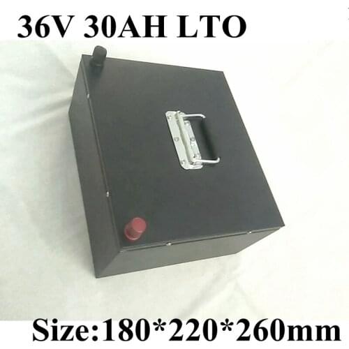 LTO 36v 30AH Lithium Titanate Battery Pack 36v 50ah LTO Cells 50A BMS Super Fast Charge Long Life Cycle + 10A Charger
