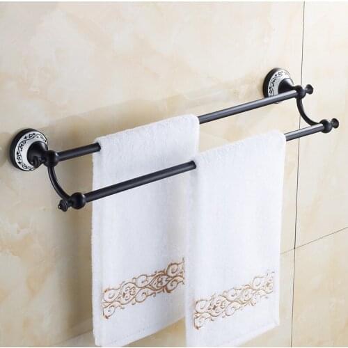 Bathroom Accessories,Bronze Material Europe Vintage Towel Bar&Towel Rack/Fashion Creative Ceramics Antique Design Bath Products