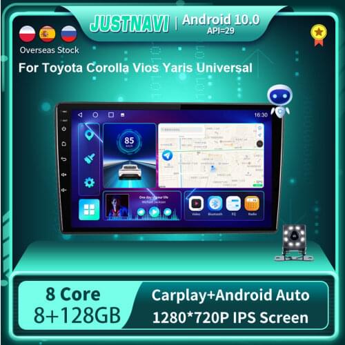 6G 128G WIFI Car Radio For Toyota Corolla E140 E150 2006-2013 Multimedia Video Player Android 10.0 DSP Auto Carplay IPS No DVD