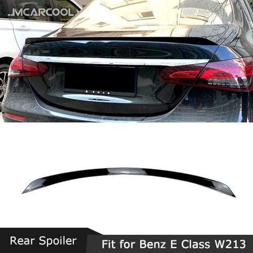 ABS Gloss Black Rear Trunk Lip Spoiler For Mercedes Benz E Class W213 E250 E300 E43 E63 AMG Sedan 4 Door 2017 2018 2019