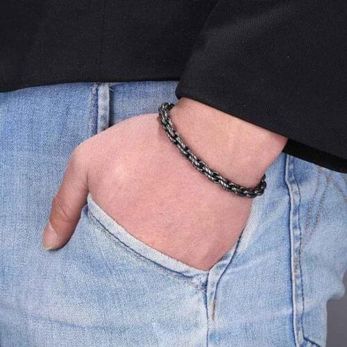 Retro Chain Stainless Steel Bracelet Creative Design Bracelet For Women Men Girl Boy GS0101