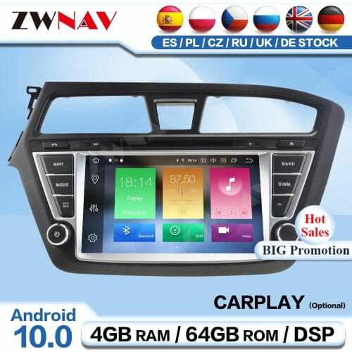 Carplay 2 Din Android Video Player For Hyundai I20 2014 2015 2016 2017 2018 Car Radio Receiver Auto Audio Stereo GPS Head Unit