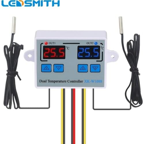 Digital Temperature Controller Thermostat Thermoregulator incubator Direct Output 10A Heating Cooling XK-W1088 12V 24V 220V