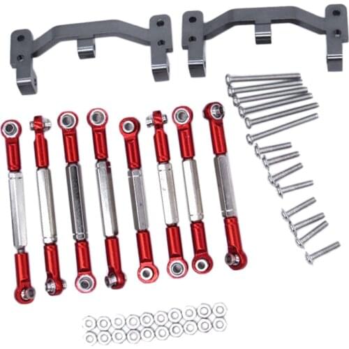 For WPL B1 B-1 B14 B-14 B24 B-24 C14 1/16 RC Car Spare Parts Upgrade Metal Pull Rod Steering Pull Rod Servo Rod Pull Rod Base