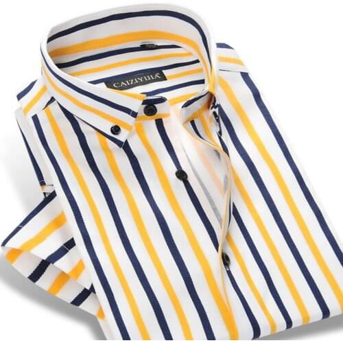 GREVOL Mens Striped T-shirts