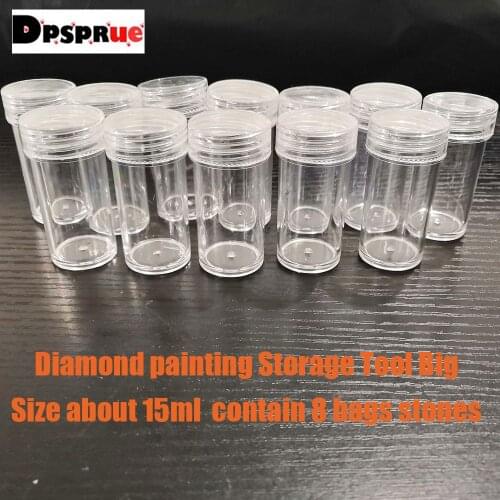 Diamond Painting Accessories Box DIY Container Embroidery Mosaic Tools Bead Cross Stitch Plastic Drill Storage Empty Bottles