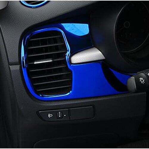 For Kia Rio 4 x line 2018 2019 Interior Accessories Stainless Steel Air Conditonnal Vent Cover Trim AC Outlet Decoration