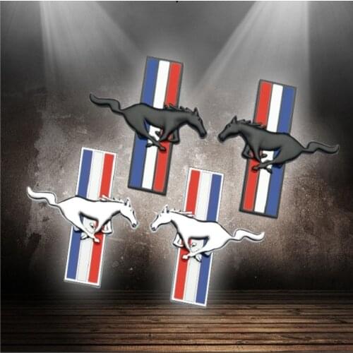 3D Metal Car Door Side Fender Rear Trunk Emblem Badge Sticker Decals For Ford Mustang Shelby GT Car Sticker Styling Accessories