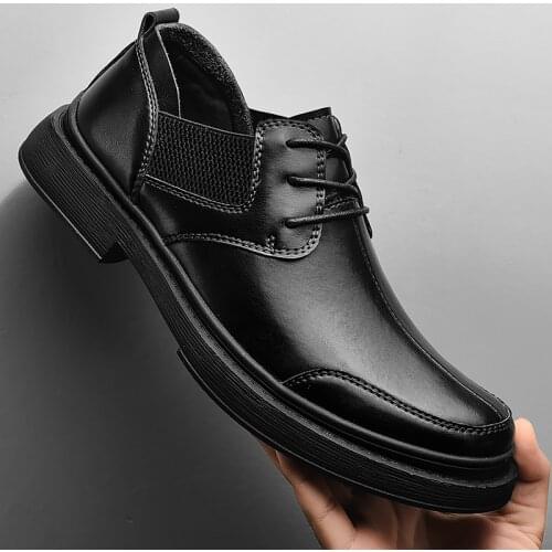 Mens leather shoes mens formal leather shoes mens Oxford official shoes fashion Brog wedding shoes zapatillas hombre Eur38-44
