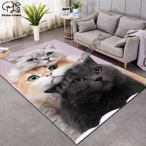 Dog/cat carpet Nordic Rug Soft Flannel 3D Printed Rugs Parlor Mat Area Rugs Anti-slip Large Carpet Rug Living Room Decor D-008