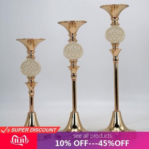 3PCS/set metal candle holder set pillar candle stand for home holiday decoration Sample Room Decoration Ornaments