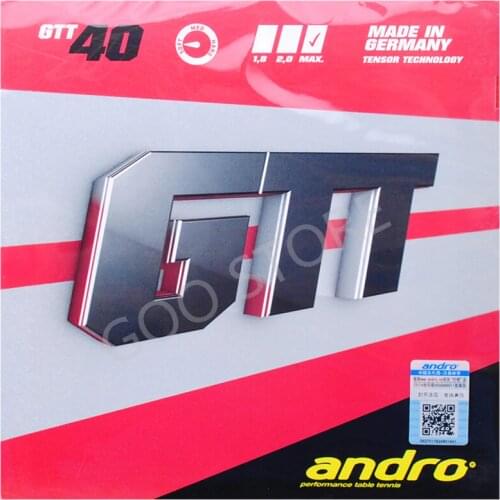 Andro GTT40 Table tennis rubber Fast attack+ Loop professional pimples in ping pong sponge
