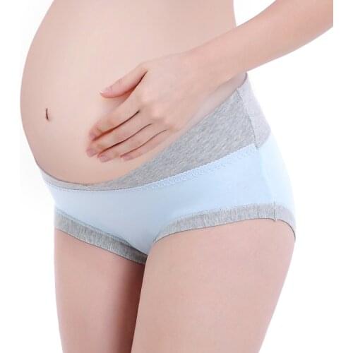 Pregnant Womens Underpants Low Waist Abdomen Support Incognito U-Shaped Shorts Cotton Underpants Maternity Pants