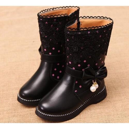 2020 winter new childrens snow boots leather girl boots sports shoes leather baby boots